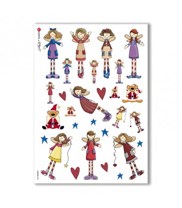 COUNTRY-0007. Papel de Arroz country para decoupage.