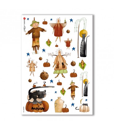 COUNTRY-0008. Papel de Arroz country para decoupage.