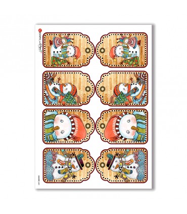 COUNTRY-0009. Country Rice Paper for decoupage.