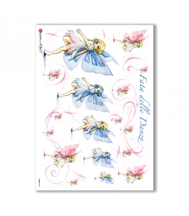 FAIRIES-0013. Papel de Arroz hadas para decoupage.