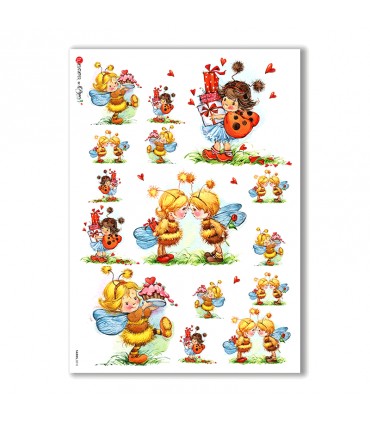 FAIRIES-0018. Rice Paper for decoupage fairies.