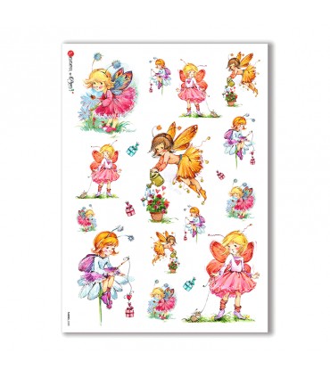 FAIRIES-0020. Rice Paper for decoupage fairies.