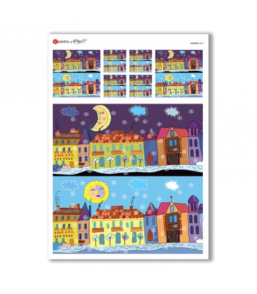 COUNTRY-0037. Carta di riso country per decoupage.