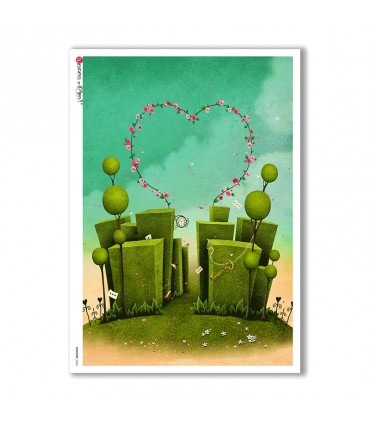 COUNTRY-0043. Papel de Arroz country para decoupage.