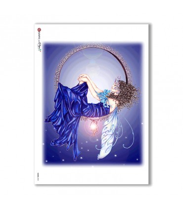 FAIRIES-0028. Carta di riso fate per decoupage.