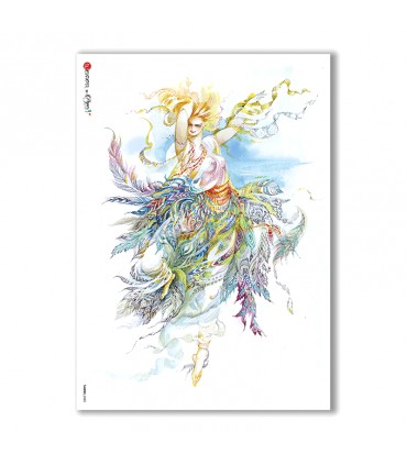 FAIRIES-0033. Carta di riso fate per decoupage.