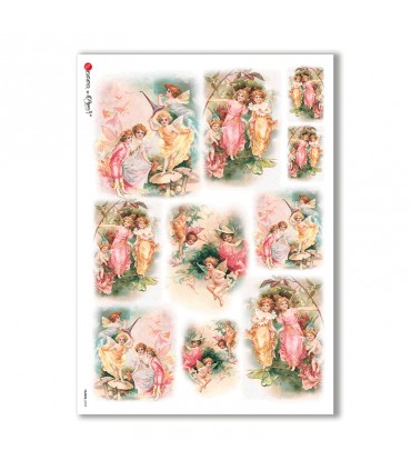 FAIRIES-0039. Rice Paper for decoupage fairies.