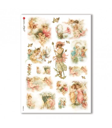 FAIRIES-0042. Rice Paper for decoupage fairies.