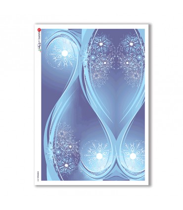 CHRISTMAS-0031. Carta di riso Natale per decoupage.