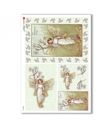 FAIRIES-0046. Rice Paper for decoupage fairies.