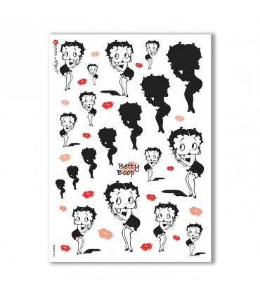 COMICS-0002. Carta di riso fumetti per decoupage.