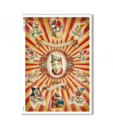 COMICS-0004. Carta di riso fumetti per decoupage.