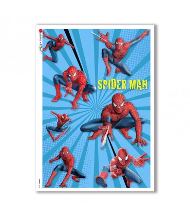 COMICS-0010. Carta di riso fumetti per decoupage.