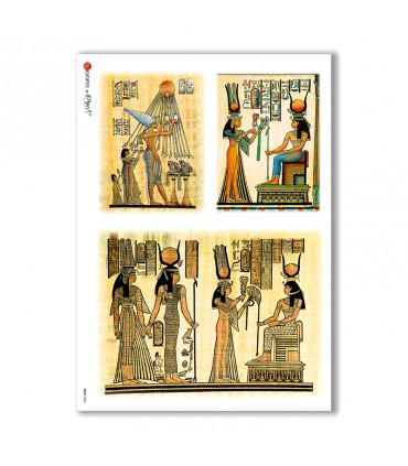 FOLK-0004. Carta di riso etniche per decoupage.