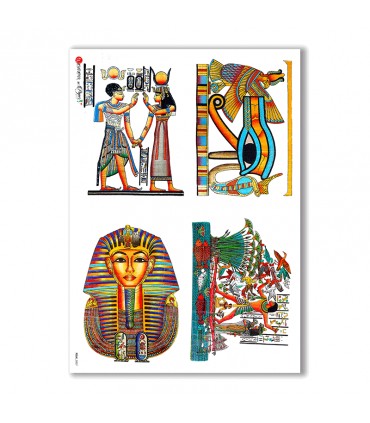 FOLK-0007. Carta di riso etniche per decoupage.