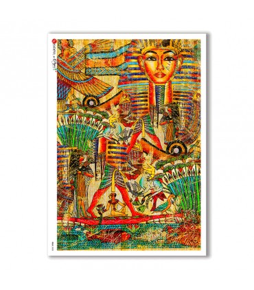 FOLK-0008. Carta di riso etniche per decoupage.