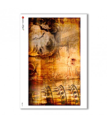 FOLK-0011. Rice Paper ethnic for decoupage.