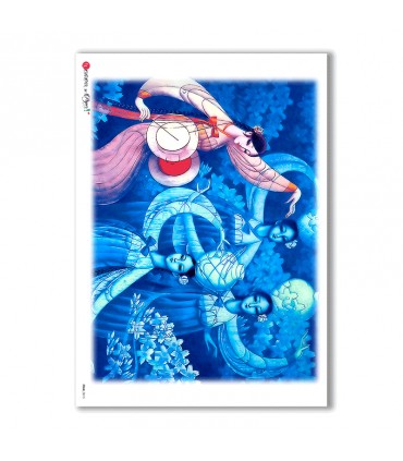 FOLK-0015. Rice Paper ethnic for decoupage.