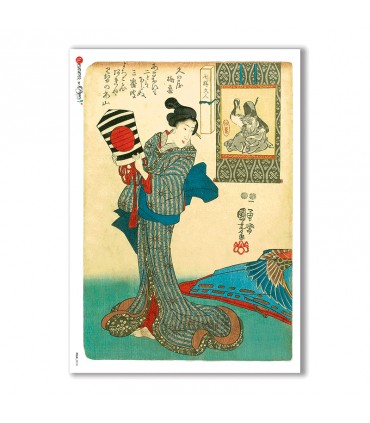FOLK-0018. Carta di riso etniche per decoupage.