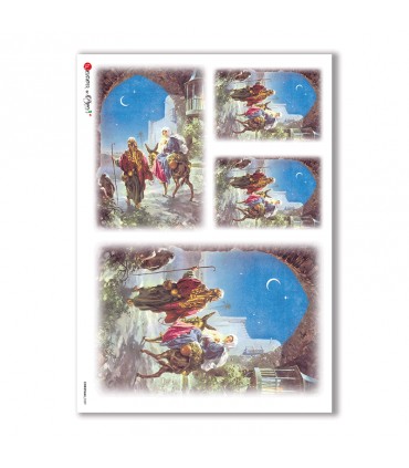 CHRISTMAS-0039. Christmas Rice Paper for decoupage.