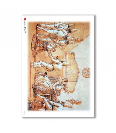 FOLK-0067. Carta di riso etniche per decoupage.