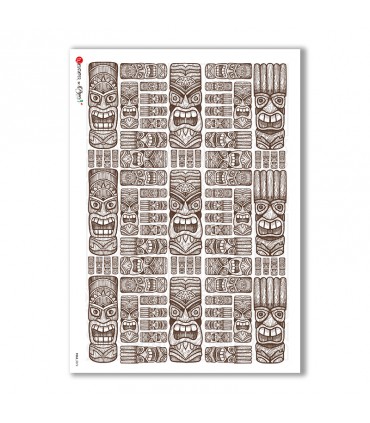 FOLK-0072. Rice Paper ethnic for decoupage.