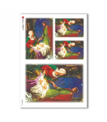 CHRISTMAS-0042. Christmas Rice Paper for decoupage.