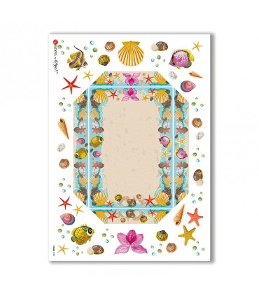 FRAME-0009. Rice Paper frame for decoupage.