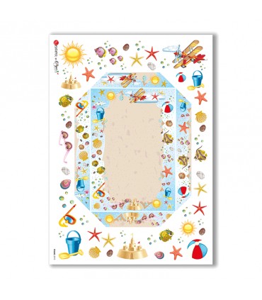 FRAME-0010. Rice Paper frame for decoupage.