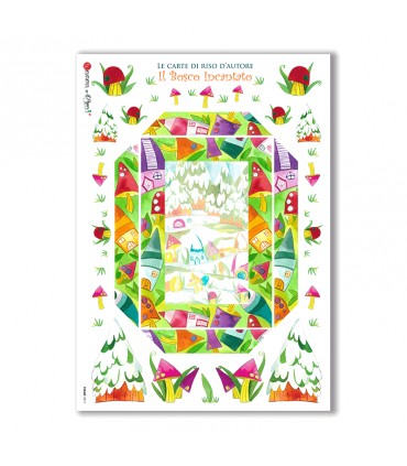 FRAME-0011. Rice Paper frame for decoupage.