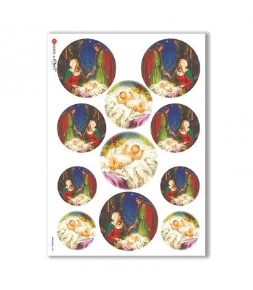 CHRISTMAS-0043. Papel de Arroz Navidad para decoupage.