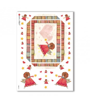 FRAME-0015. Rice Paper frame for decoupage.