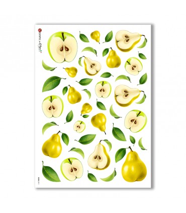 FOOD-0011. Papel de Arroz comida para decoupage.