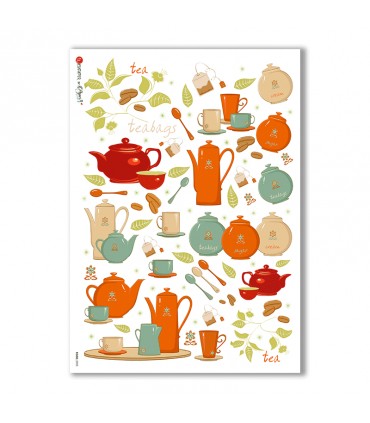 FOOD-0023. Carta di riso cucina per decoupage.