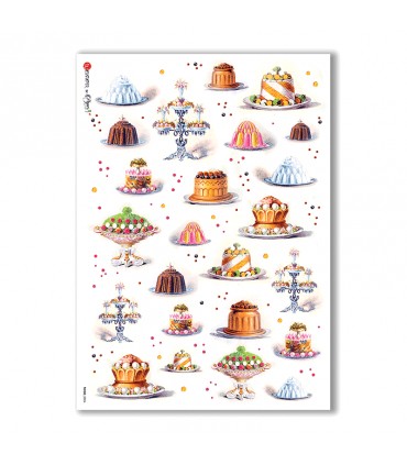 FOOD-0024. Carta di riso cucina per decoupage.