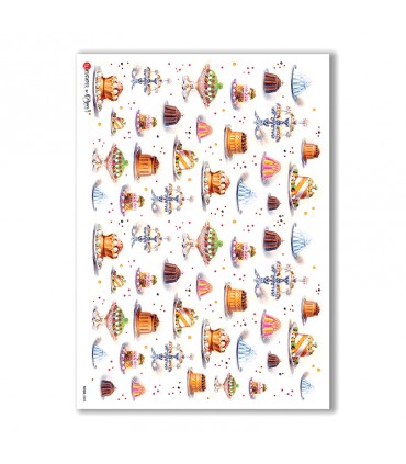 FOOD-0025. Carta di riso cucina per decoupage.