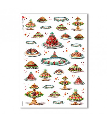 FOOD-0027. Carta di riso cucina per decoupage.