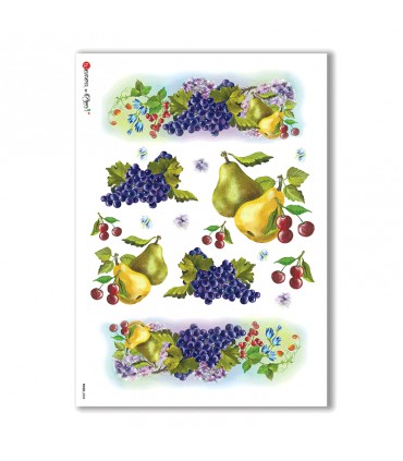 FOOD-0035. Papel de Arroz comida para decoupage.