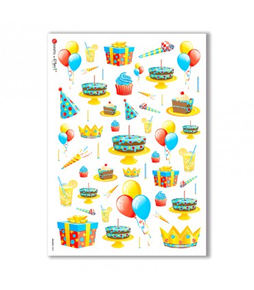 HOLIDAY-0002. Holiday Rice Paper for decoupage.