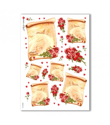 HOLIDAY-0006. Papel de Arroz festividad para decoupage.