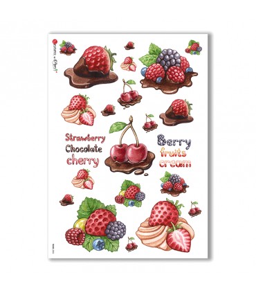 FOOD-0053. Carta di riso cucina per decoupage.