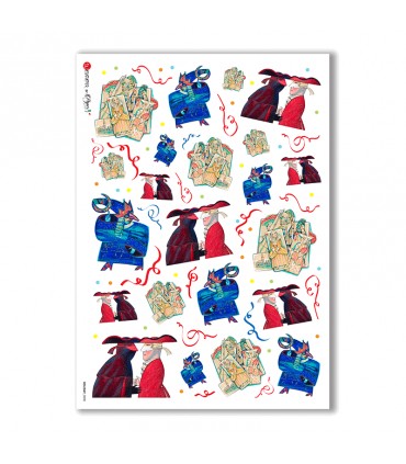 HOLIDAY-0008. Holiday Rice Paper for decoupage.