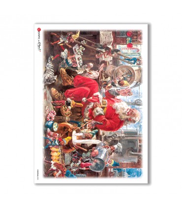 CHRISTMAS-0050. Carta di riso Natale per decoupage.