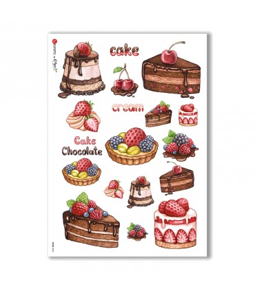 FOOD-0054. Rice Paper food for decoupage.