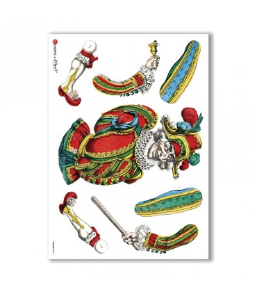 HOLIDAY-0014. Holiday Rice Paper for decoupage.