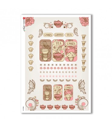 FOOD-0059. Carta di riso cucina per decoupage.