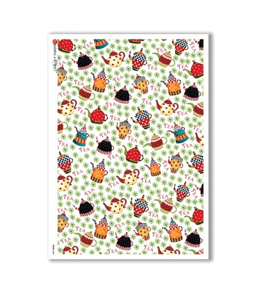 FOOD-0062. Carta di riso cucina per decoupage.