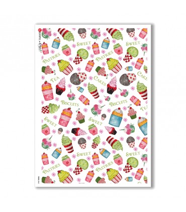 FOOD-0063. Rice Paper food for decoupage.