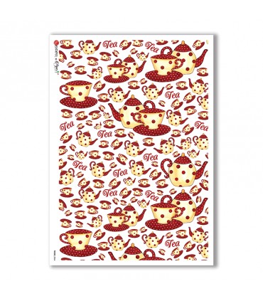 FOOD-0064. Carta di riso cucina per decoupage.