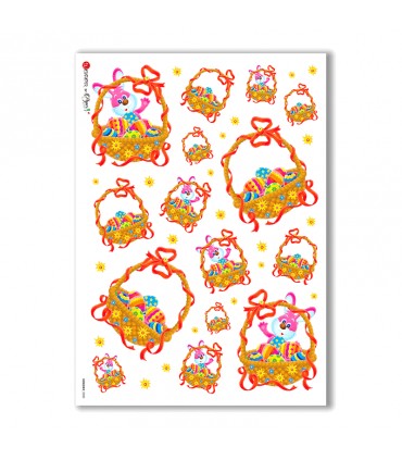 HOLIDAY-0020. Carta di riso festività per decoupage.